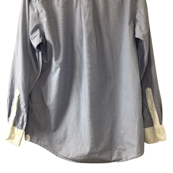 Gap Shirt Women’s S Small Blue White Boyfriend Fit Pinstriped Button Down Stripe - Picture 6 of 9